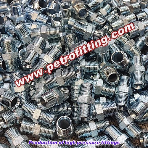 مغزی شش گوش فشار قوی Hex Nipple پترو فیتینگ